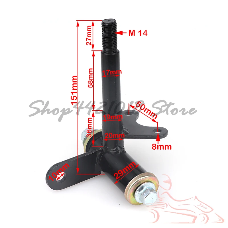 1Set Steering Strut Knuckle Spindle With Wheel Hub Fit For ATV 49cc 50cc 70cc 90cc 110cc Go Kart Buggy UTV Quad Bike Parts