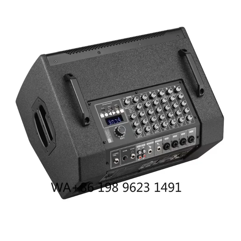 10 Inch High Power Portable PA Speaker Wireless Karaoke Audio System for Outdoor Busking Guitar Live Stage Events
