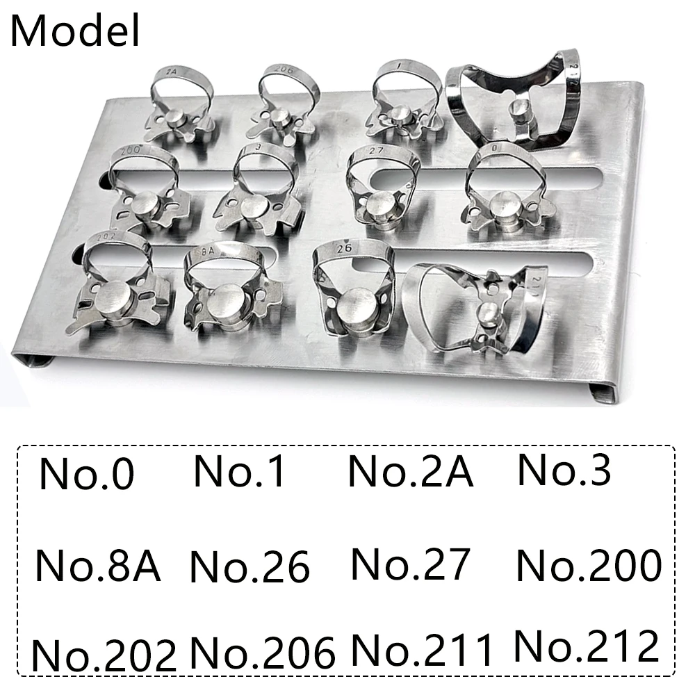 Dental Stainless Steel Rubber Dam Clamps Restorative Barrier Clip Holder Dentist Rubber Clamp Separator Circle Pliers Tools