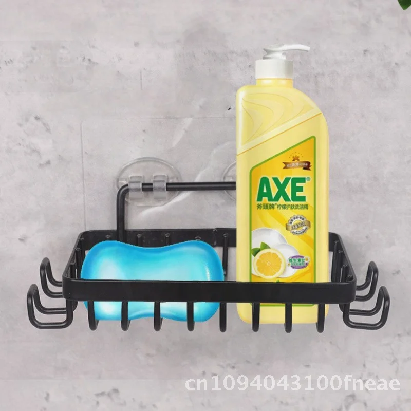 

Металлическая мыльница без перфорации, настенная подвесная стойка, держатель для бритвы из нержавеющей стали, сливная стойка для хранения, серебристая, черная, черная сетка без крючка