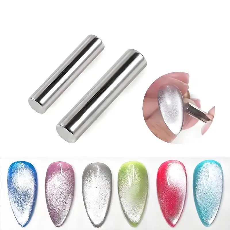 Round Nail Art Cat Eye Gel Magnetic Pen For Gel Polish 3D Nail Painting Strong Magnet Manicure DIY Tools