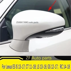 Car Side Rearview Mirror Cover Caps For Lexus IS ES GS LS CT RC F-Sport IS200 IS250 IS300 IS350 Add on Mirror Covers