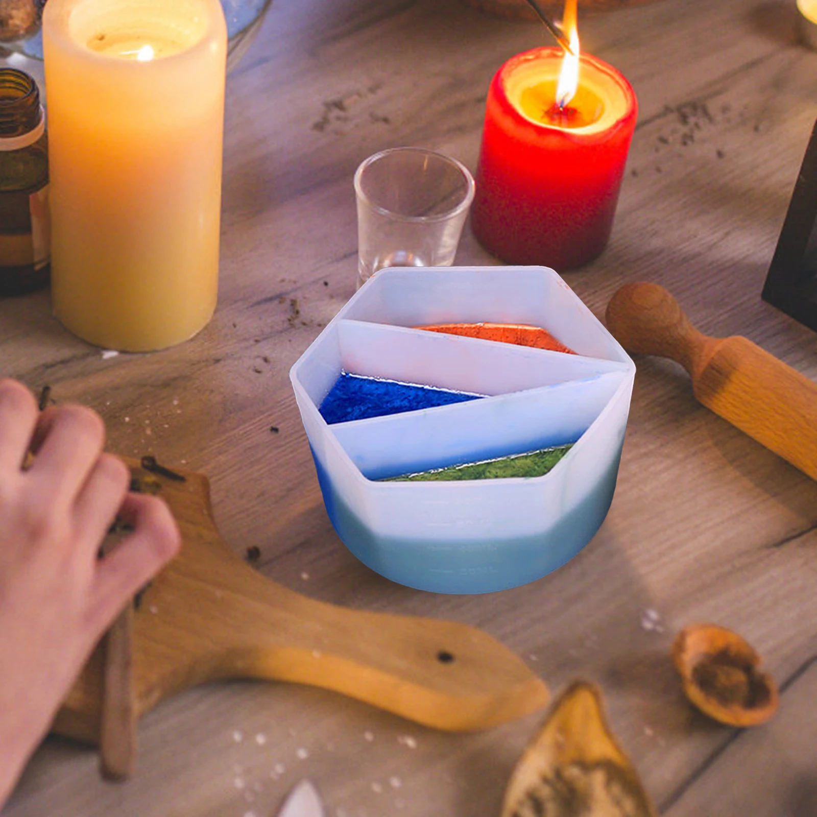 

Silicone Split Cups For Painting Pouring Reusable Mixing Tools Lightweight Durable Creative Design Jewelry Accessories