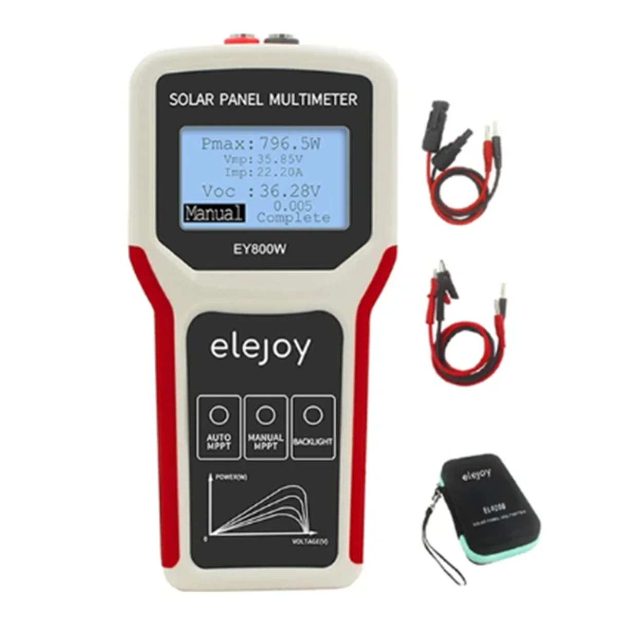 ELEJOY EY800W Multimetr panelu fotowoltaicznego Panel słoneczny MPPT Tester napięcie prądu miernik testowy mocy multimetr