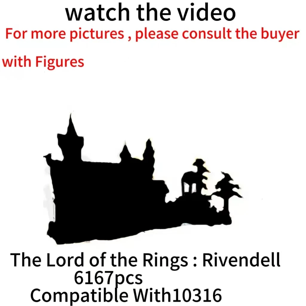 

6167pcs 10316 Famous Rings Rivendelled Building Blocks European Castle Bricks Toy Kids Gifts Christmas and birthday gifts