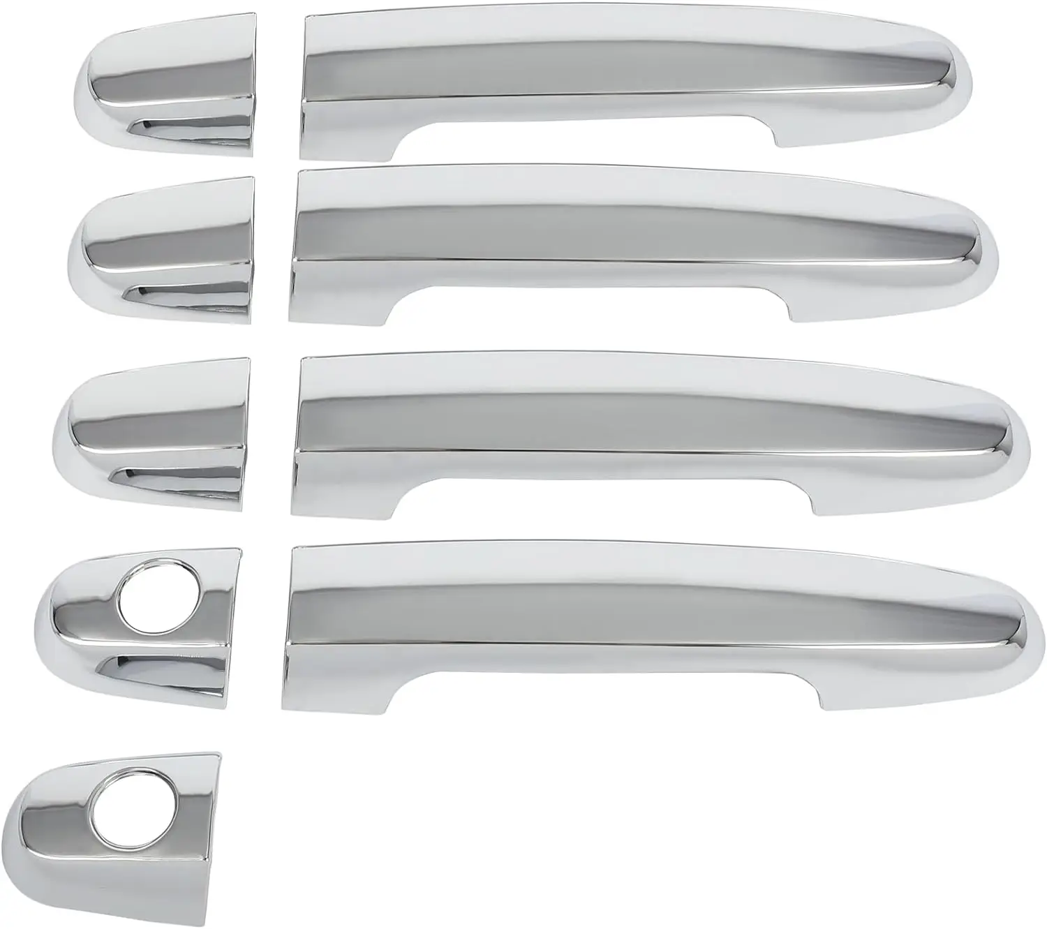 غطاء مقبض باب من الكروم ، تويوتا كامري ، 03-11 ، كورولا ، 01-07 ، هايلاندر ، 02-11 ، ماتركس ، 06-09 ، بريوس ، 01-11 ، RAV4