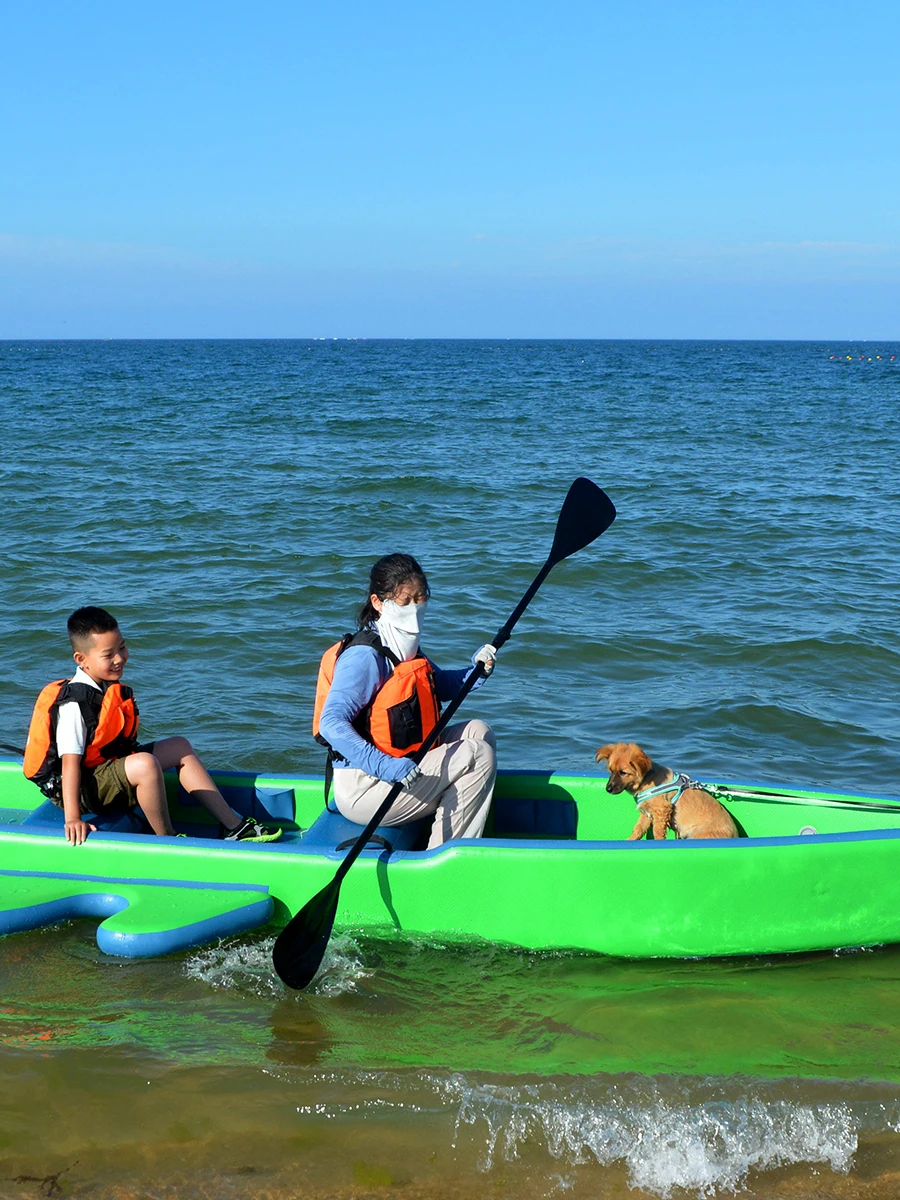 Fishing boat 2-3 people sea fishing paddle board boat inflatable kayak portable anti-rollover