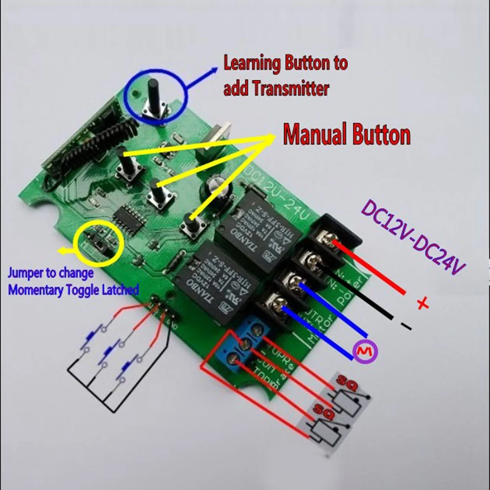 電動リニアアクチュエーター,モーターコントローラー,リモートコントロールスイッチ,リバースストップ,AC, DC, 12V, 24V, 36V