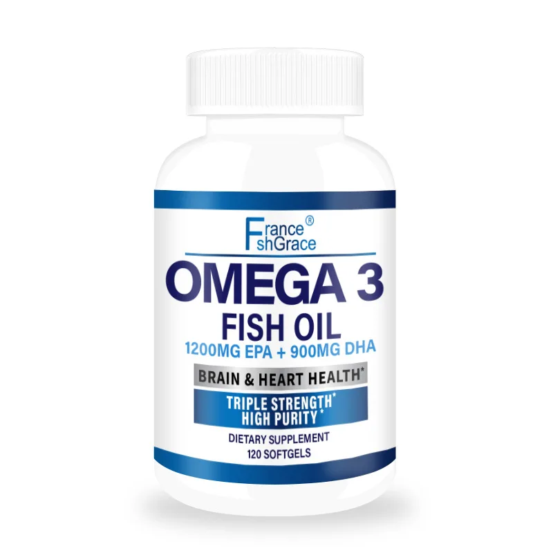 1 bottle Omega 3 Fish Oil Supplement , Pure EPA DHA Omega 3 Supplements Nerves and Joints, for Women and Men