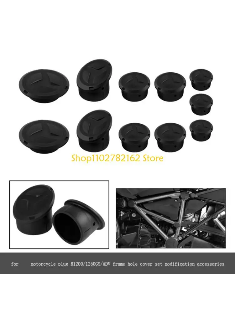 

547B 11Pcs Motorcycle Frame Hole Cover Caps Plug for R1200 R1250 R1250 Adventure Universal Frame Hole Plug