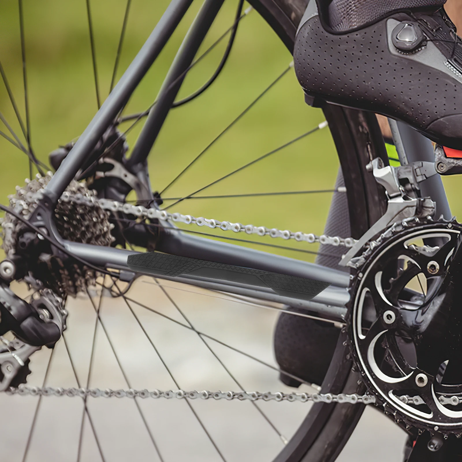 

Bicycle Chain Guard Durable Silicone Frame Protector Comprehensive Protection Chainstay Guard Sticker Mountain Road Bikes