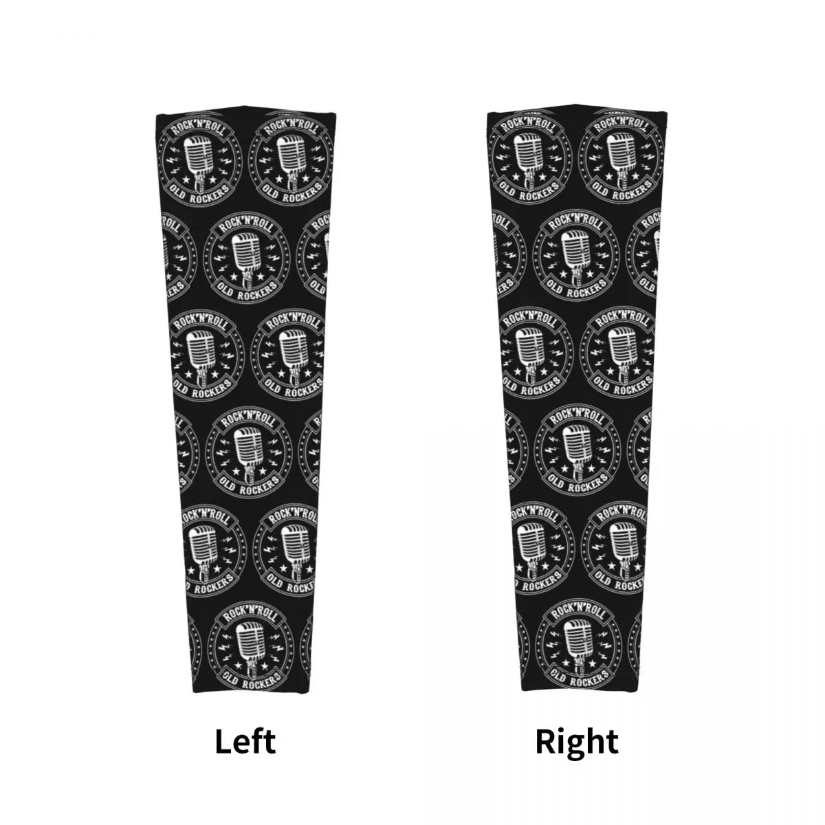 ميكروفون روك آند رول روكابيلي أكمام أذرع تبريد خارجية من الشمس فوق البنفسجية غطاء حماية صيفي لركوب الدراجات وأكمام وشم #4