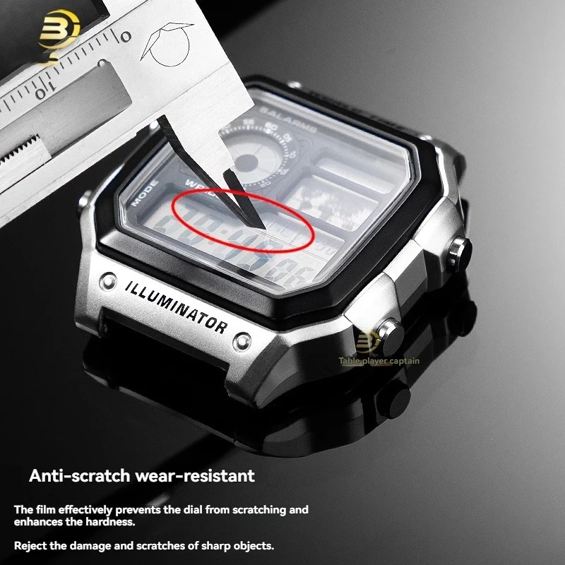 For Casio AE1200Wh AE-1200 AE-1300 AE1200 AE-1200WHD Watch Film AE-1200WH/WHB-1A Mirror Screen Protector Film Transparent Film