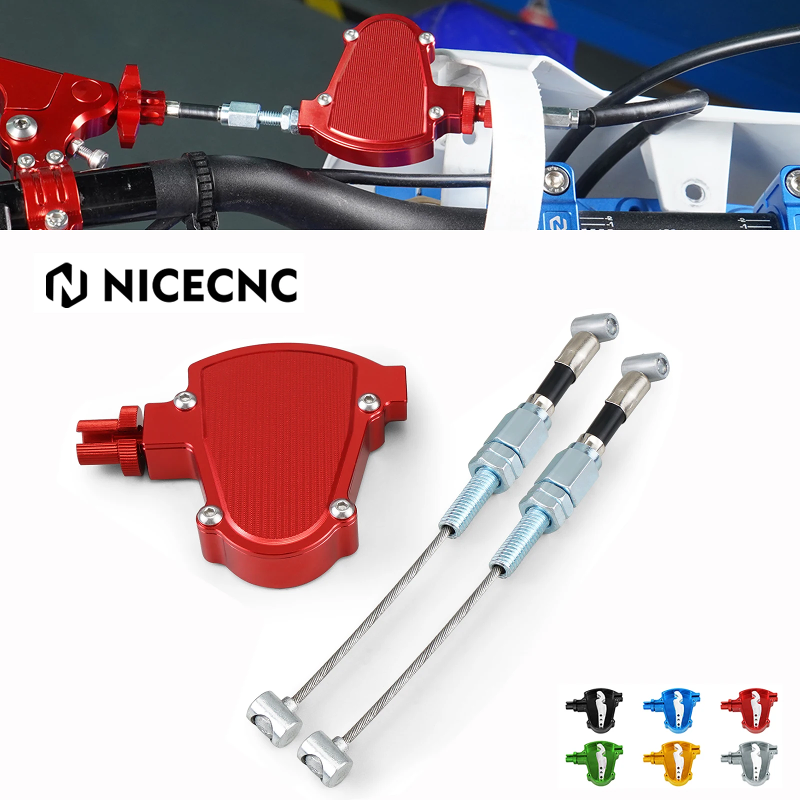 

For Honda CR 80 85 125 250 500 CRF 150F 230F 150R 250R 250X 230L 450R 450X XR650R NICECNC Stunt Clutch Easy Pull Cable System