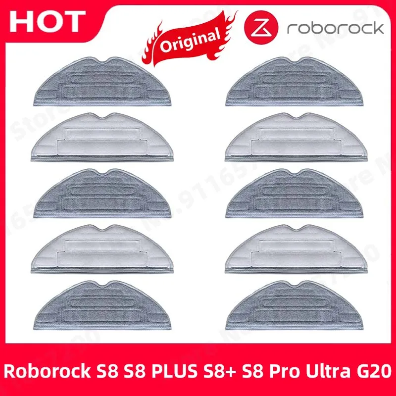 Original mop cloth For Roborock S8 S8 PLUS S8+ S8 Pro Ultra G20 Spare Parts Vacuum Cleaner Mopping Cloth Accessories