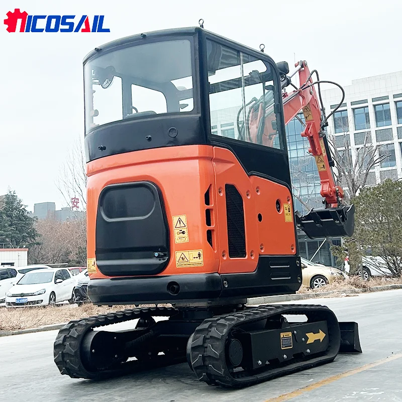 

Hot sell 2.5 ton Mini Excavator Optional Kubota Engine small Excavator 1 Ton 2 Tons Garden Digger Nicosail Mini Digger