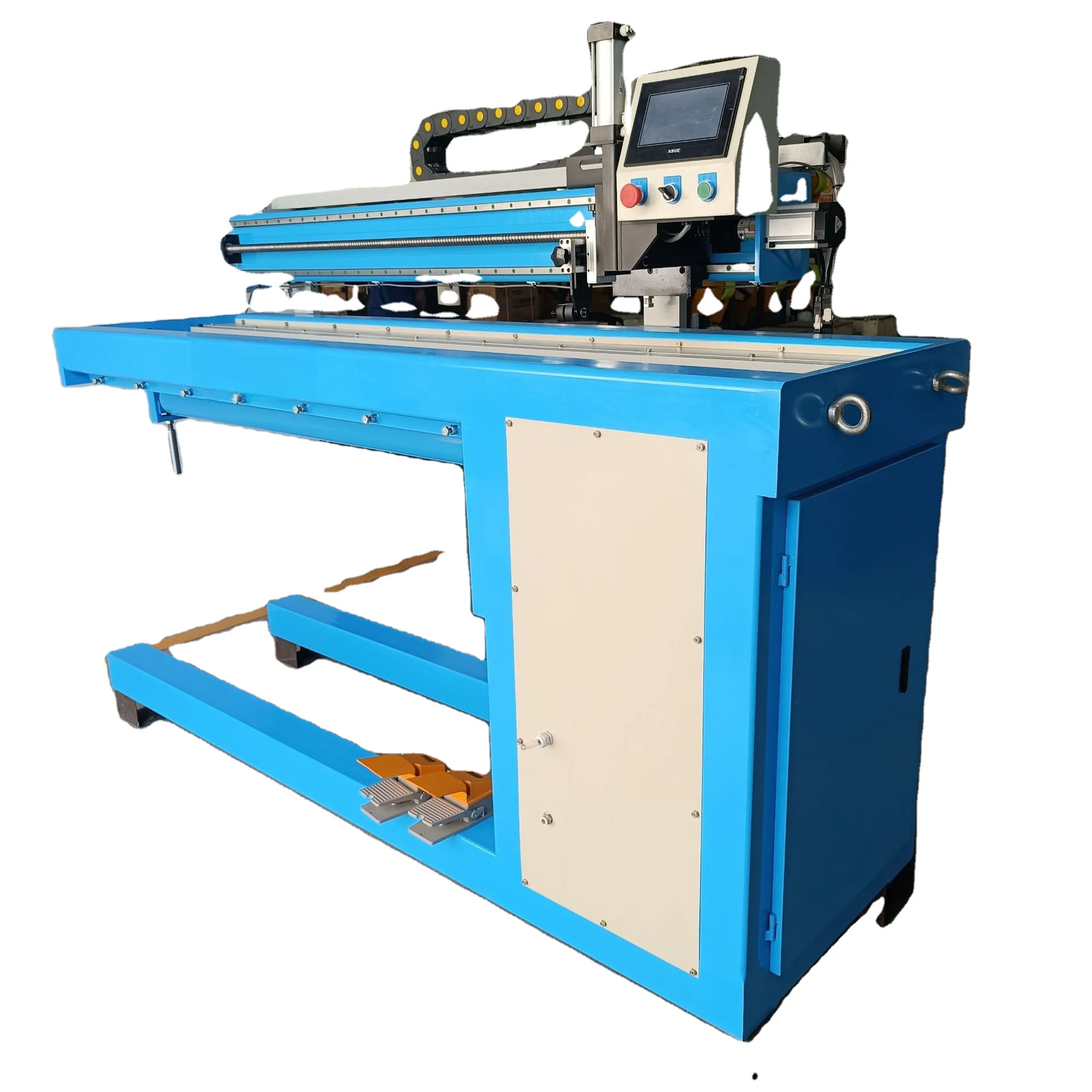 English Language Automatic Longitudinal Seam Welding Machine Tig For Tank Cylinder Welding