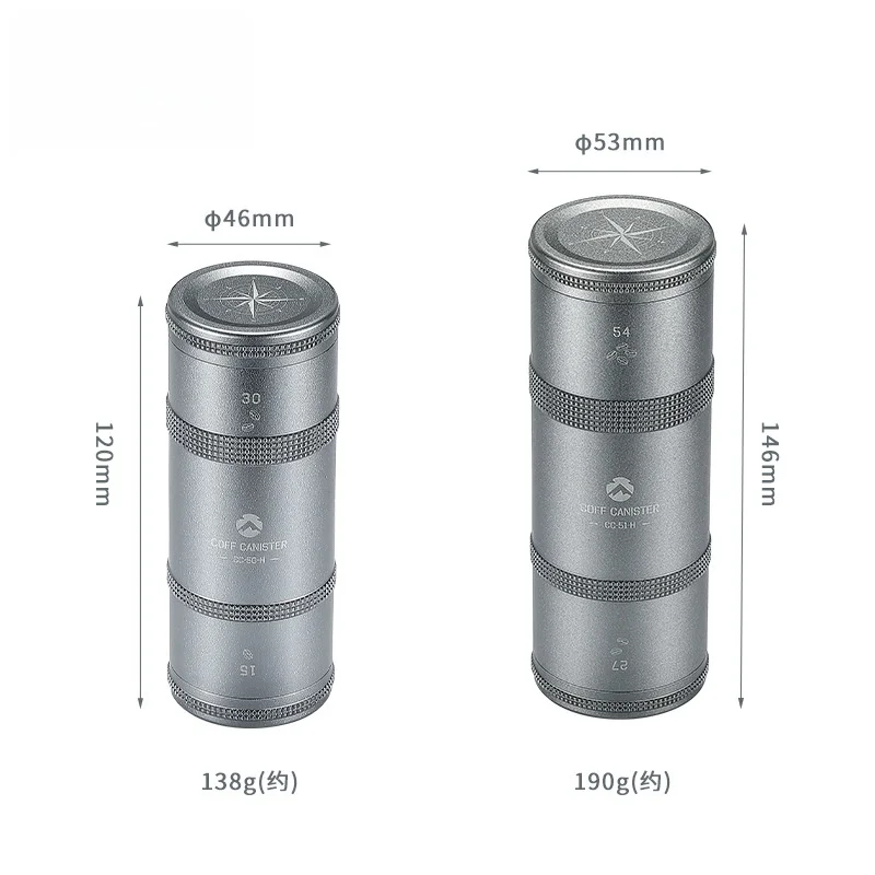 1pc Coffee Beans Can Travel Storage Sealed Cans Powder Tea Cans Camping Equipment Outdoor Travel Sealed Storage Tank