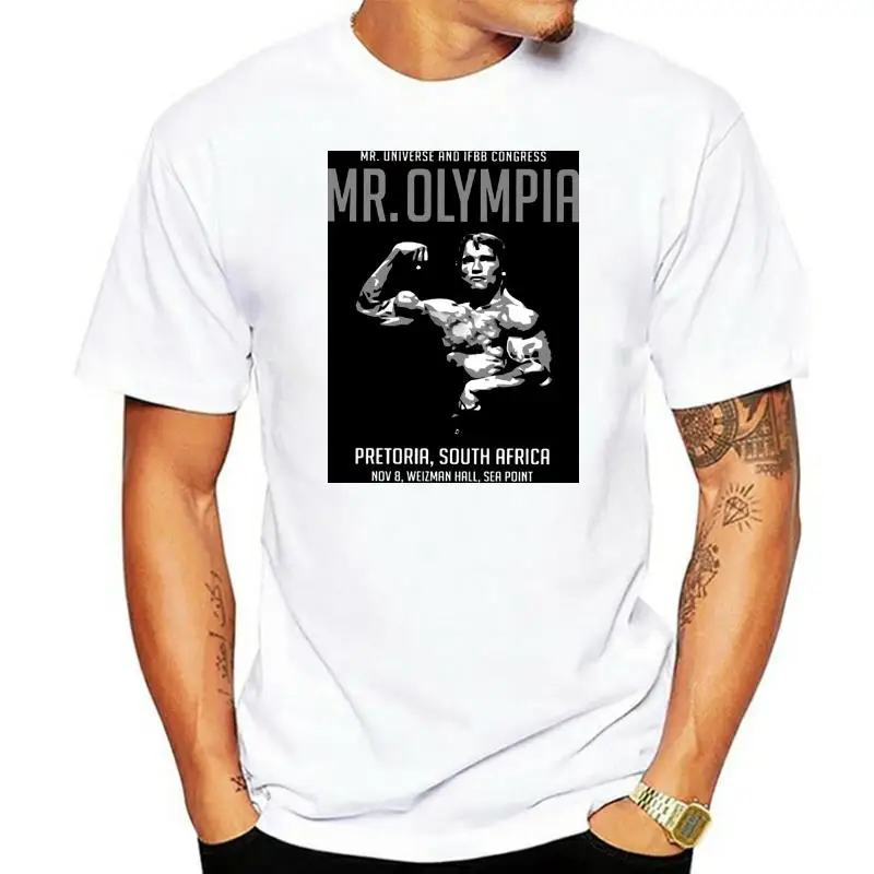 Mr Olympia 1975 T Shirt Arnold Schwarzenegger Body Building Muscle Weights Gym Male Female Tee Shirt