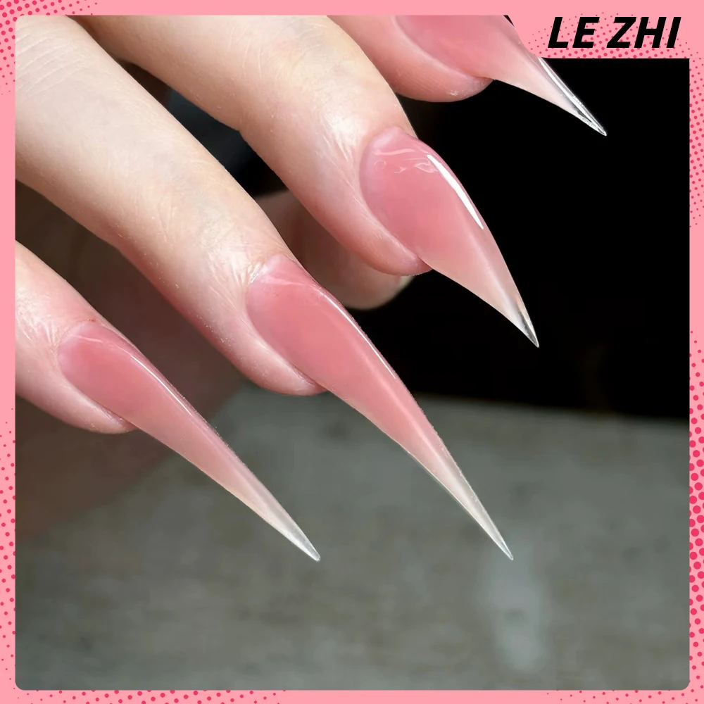 Y2K حار بنات طويل الوحش مخلب التنين على شكل مخلب اليدوية الصحافة على الأظافر المسامير الترتر التدرجات بلون غطاء كامل مسمار