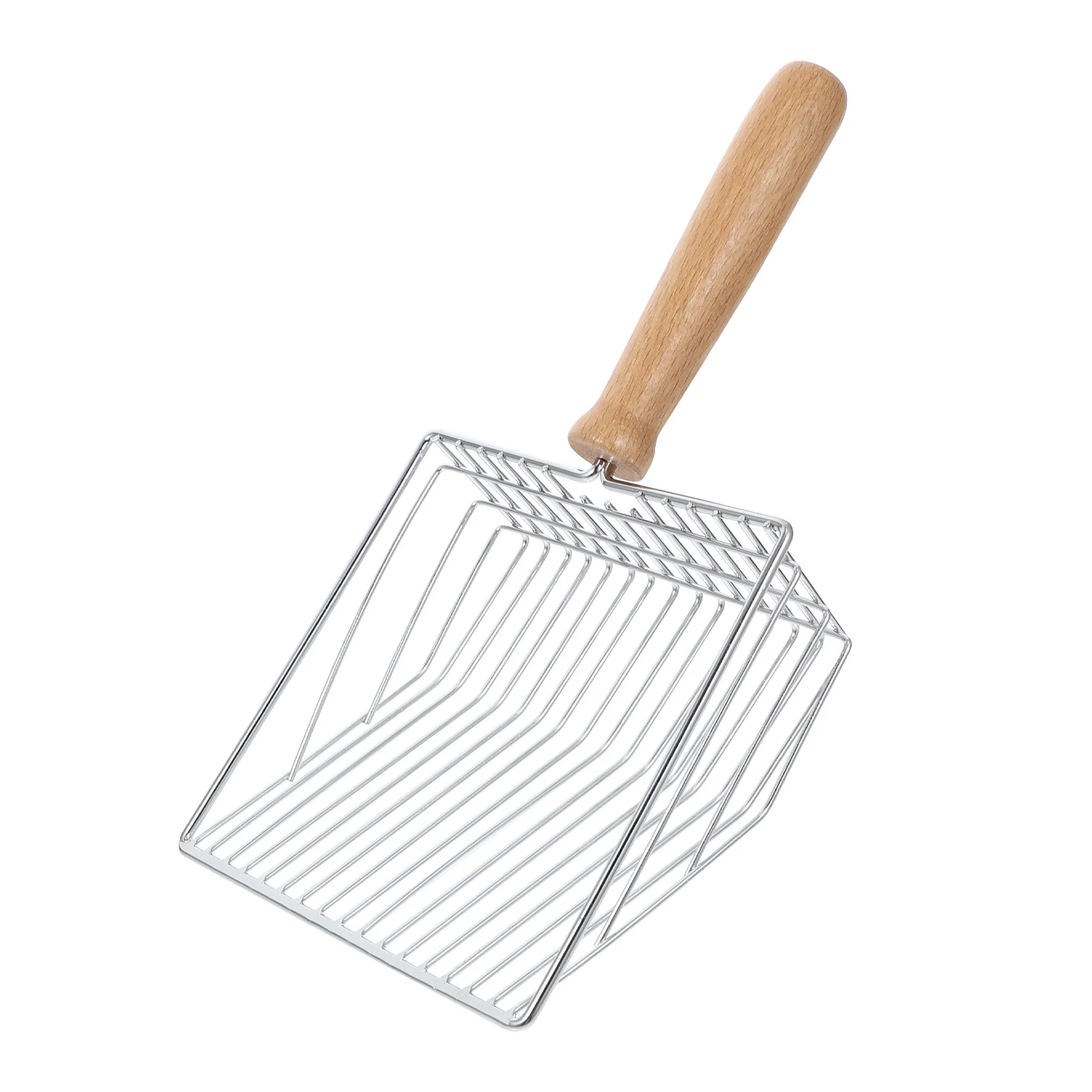 Pala para Arena de Gato, Mango Largo Hueco, Ergonómica, Resistente a la Oxidación, Duradera, Herramienta de Limpieza para Mascotas, Cuidado del Gatito