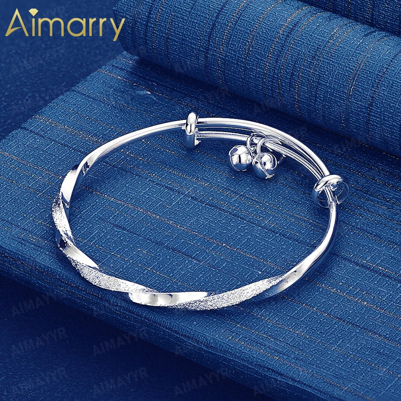 925 Sterling Silver Twisted Pattern Light Luxury Frosted Bracelet for Women's Banquets and Weddings High-quality Fashion Jewelry