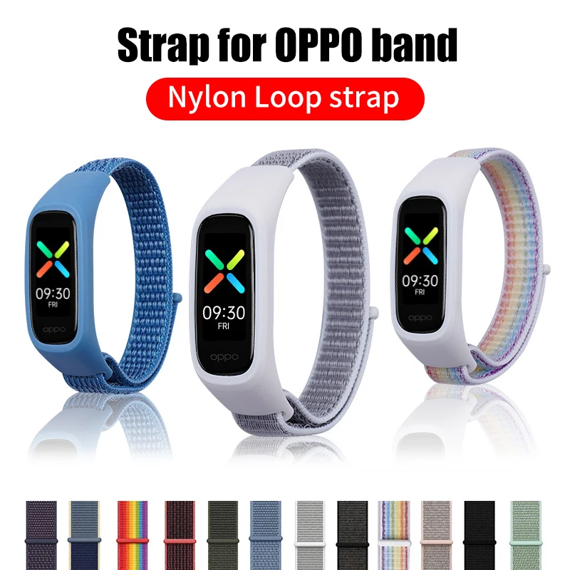 Nylon Bracelet For Oppo Band Nylon Sport loop Watch Belt Wristband Pulsera Correa Accessories Strap Sport Bracelet Adjustable