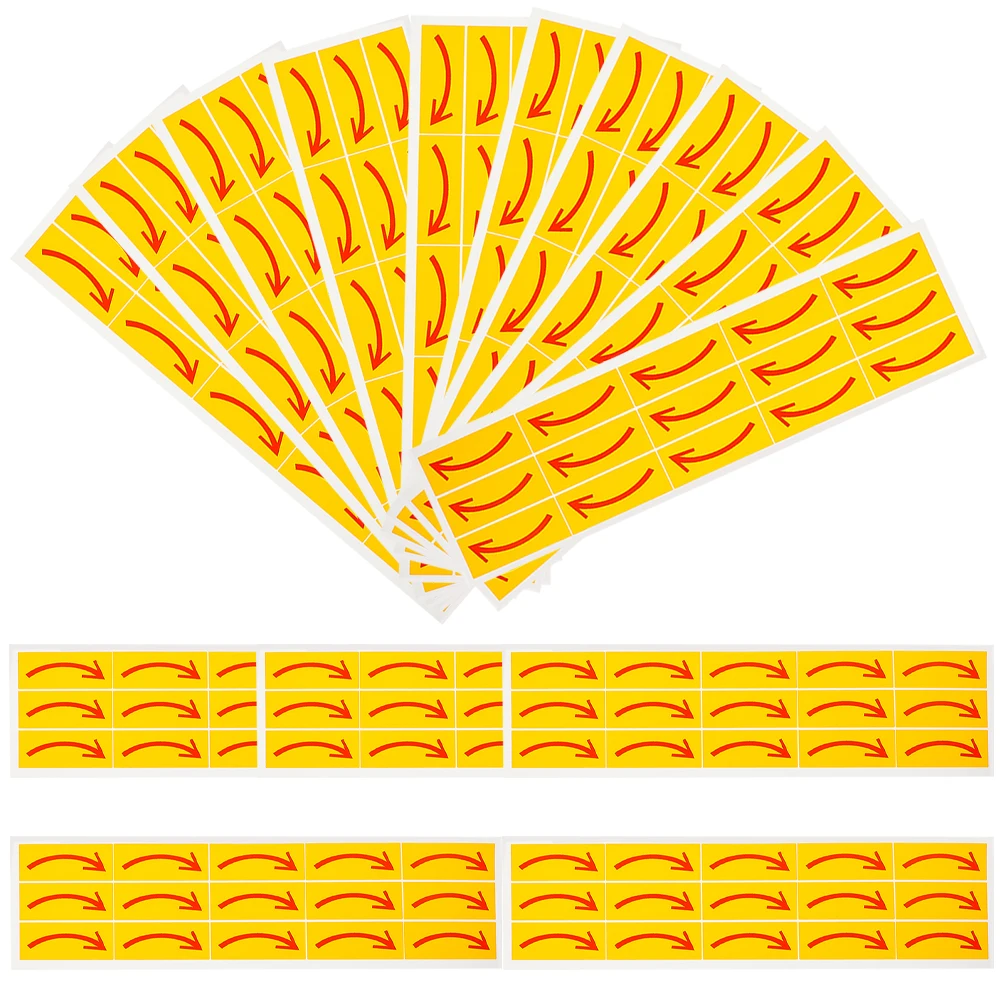 20 Pcs Indication Tag Directional Decal Adhesive Signs One Piece Arrows Sticker Pvc Self-adhesive Versatile Stickers