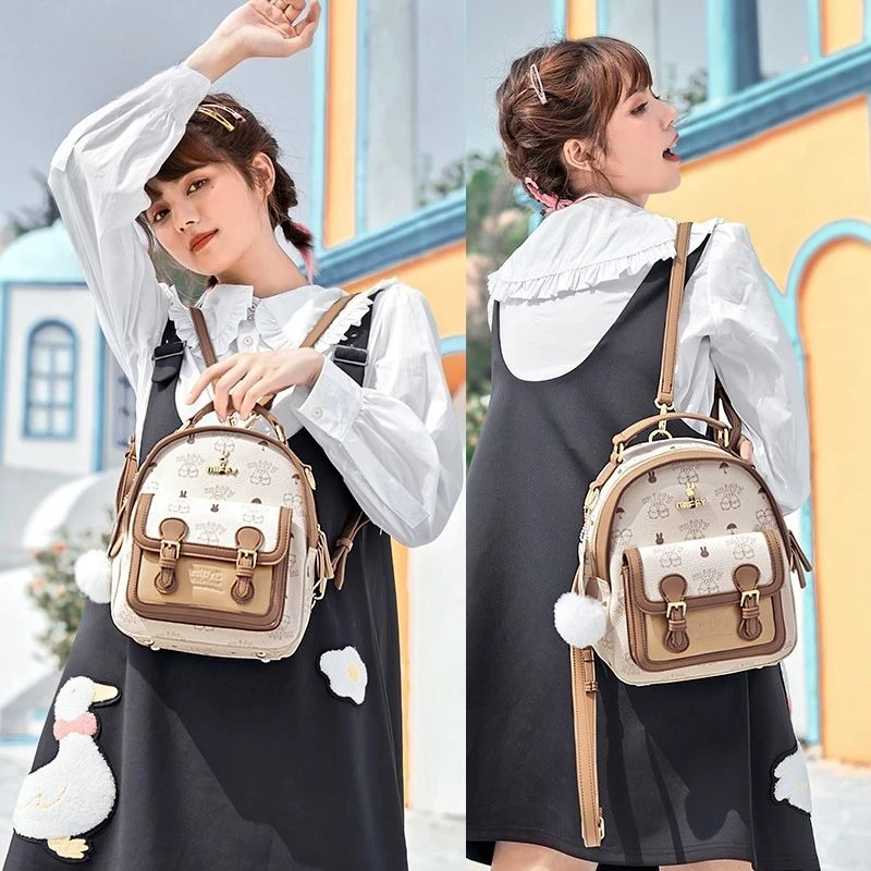 Cartoon Kawaii Miffy Newstyle Student Children Fashion Large Capacity Good Look Practical Zipper Convenient Lightweight Backpack
