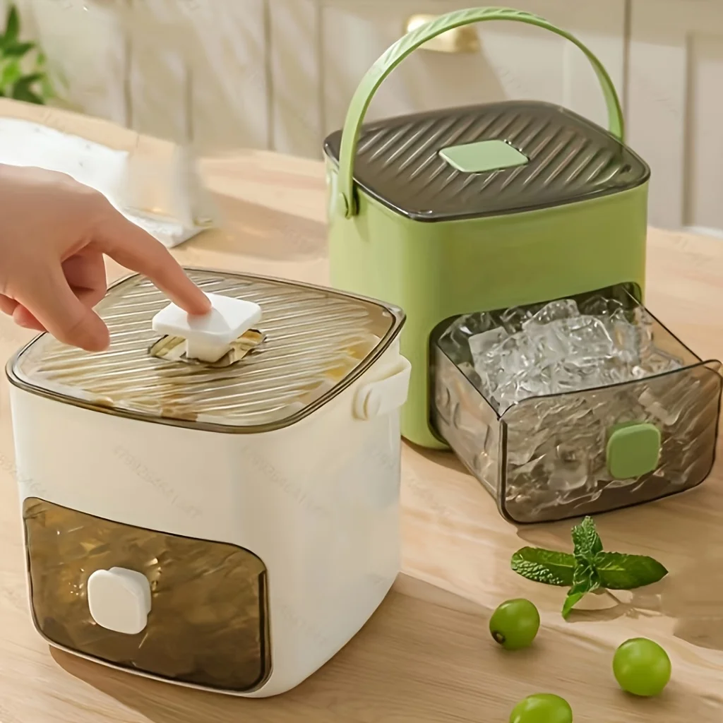 

48 Grids Ice Mould Summer High-capacity Ice Cube Maker Press Type Silicone Molds Ice Cube Tray Storage Kitchens Accessories Gift