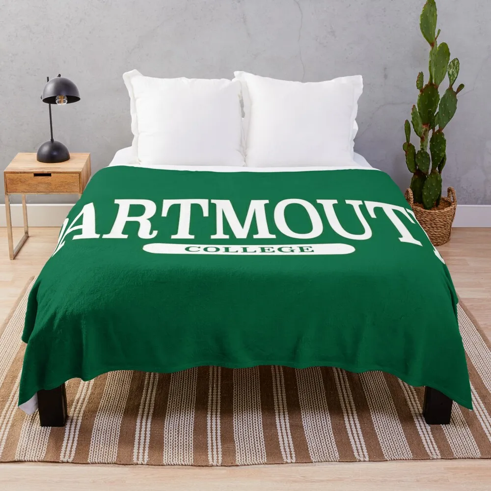 

dartmouth - serif font curved Throw Blanket Vintage Thermal Blankets