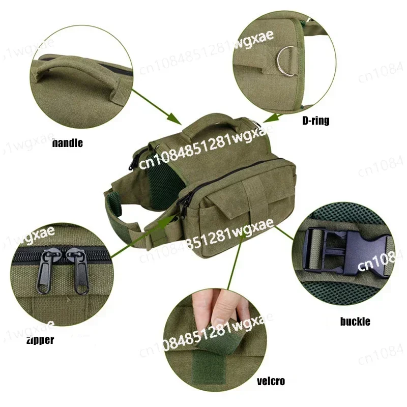 

Camping Rescue Hunting Dog Saddle Bag Large Dog Tactical Equipment Backpack Travel