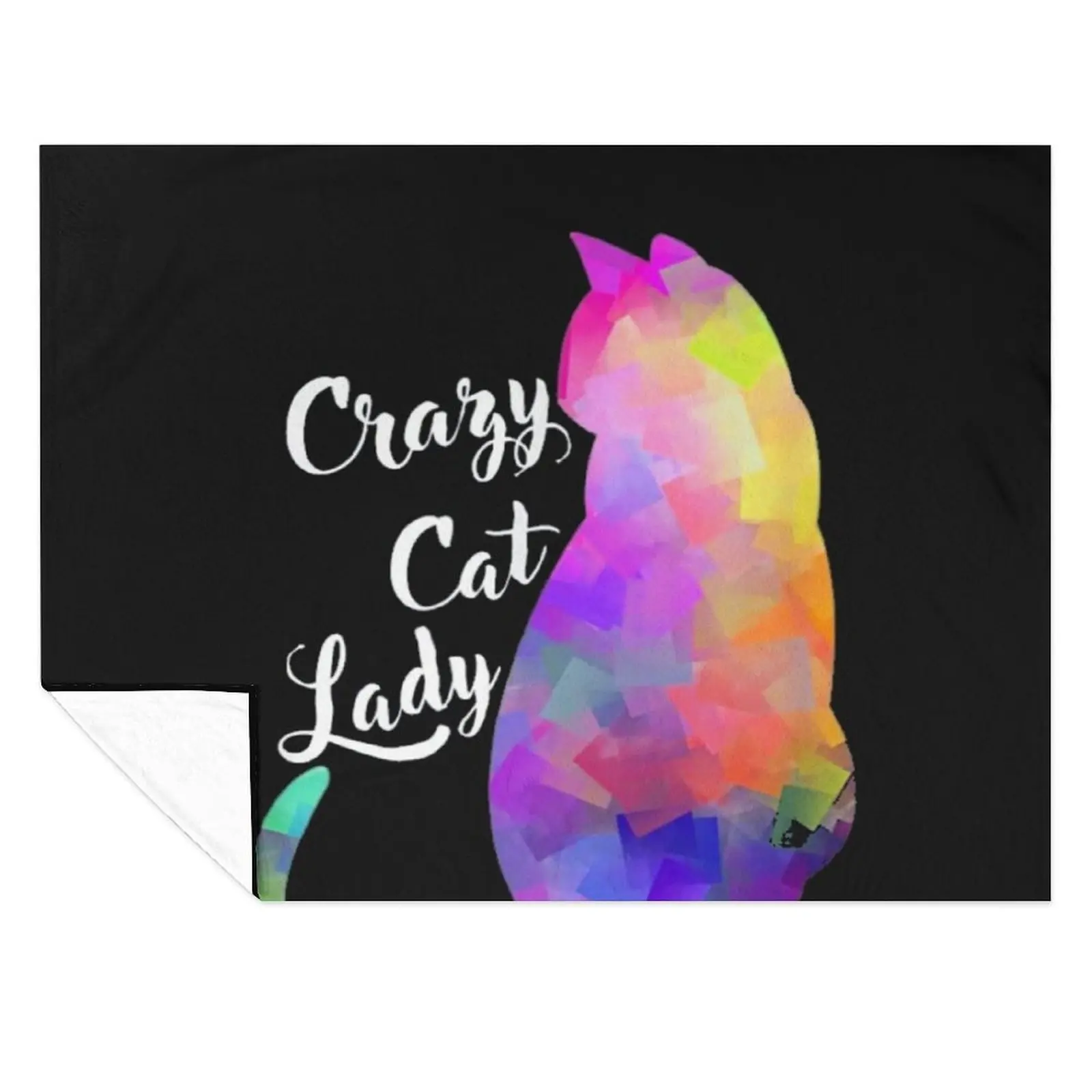 

Crazy Cat Lady Throw Blanket Thermal valentine gift ideas Winter beds Blankets