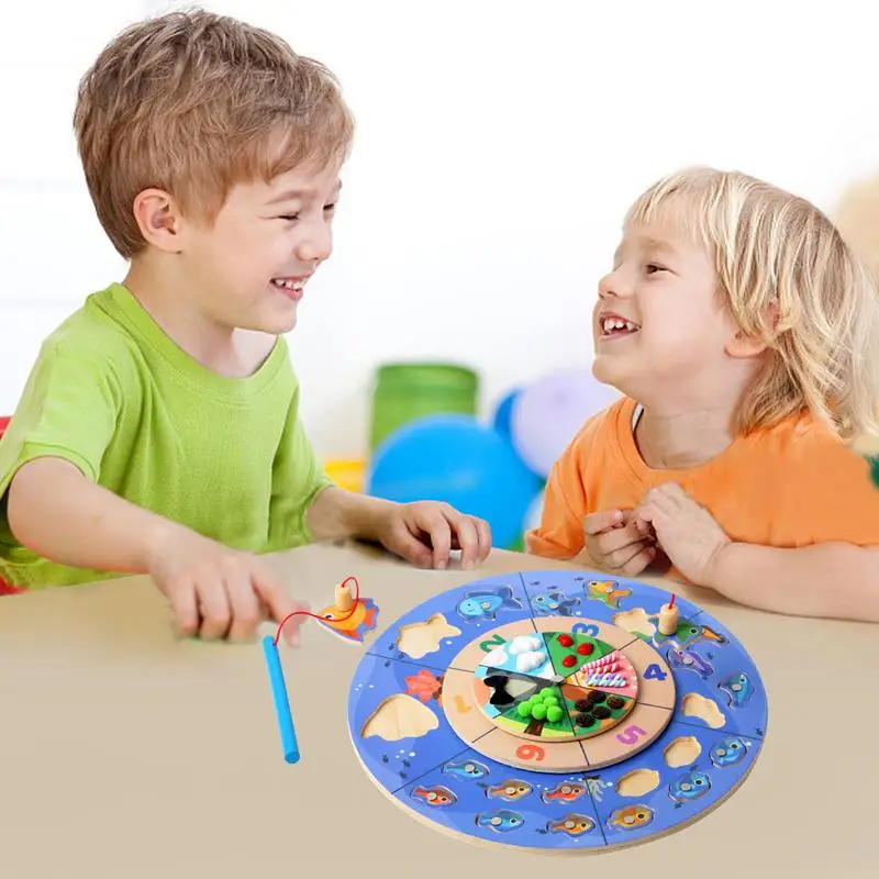 

Magnetic Fish Game Wooden Preschool Learning Activities Fish Catching Games Preschool Learning Educational Toys For 3 Years Old