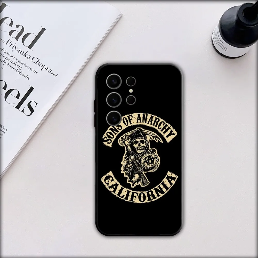 Tv Sons of Anarchy Phone Case For Samsung S21,S22,S23,S24,S30,Ultra,S20,S30,Plus,S21 Fe,Note20 5G black Cover