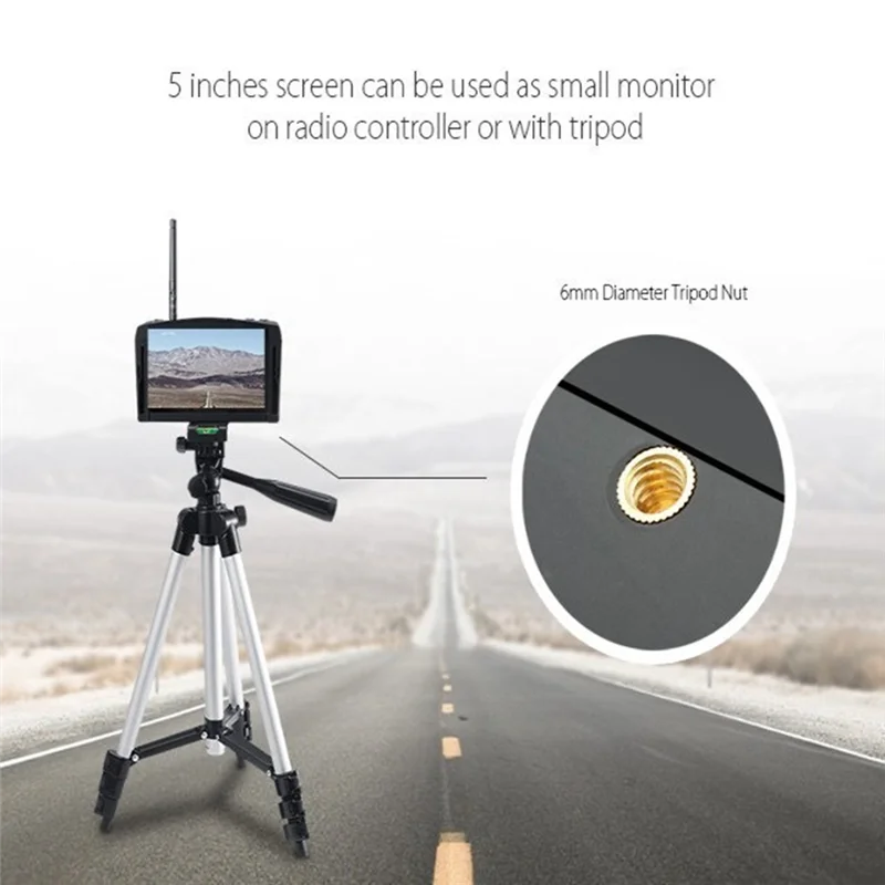 At41 para drone rc e modelo compatível ev800d 5.8g 40ch 5 Polegada 800x480 fone de ouvido de vídeo hd dvr diversidade fpv óculos com bateria