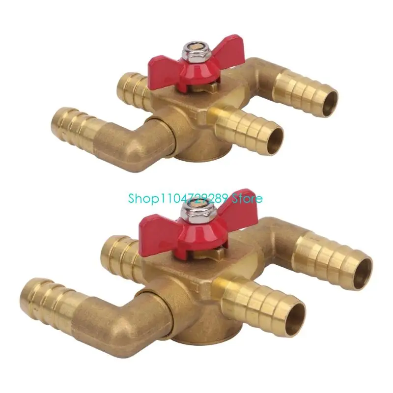 D8KE Brass Heater Water Control Valves with Manual 4-Way Control