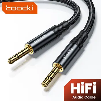 Toocki aux audio kabel 3,5mm buchse männlich zu männlich audio aux kabel für iphone xiaomi 12 kopfhörer lautsprecher tv laptop mp3 kabel