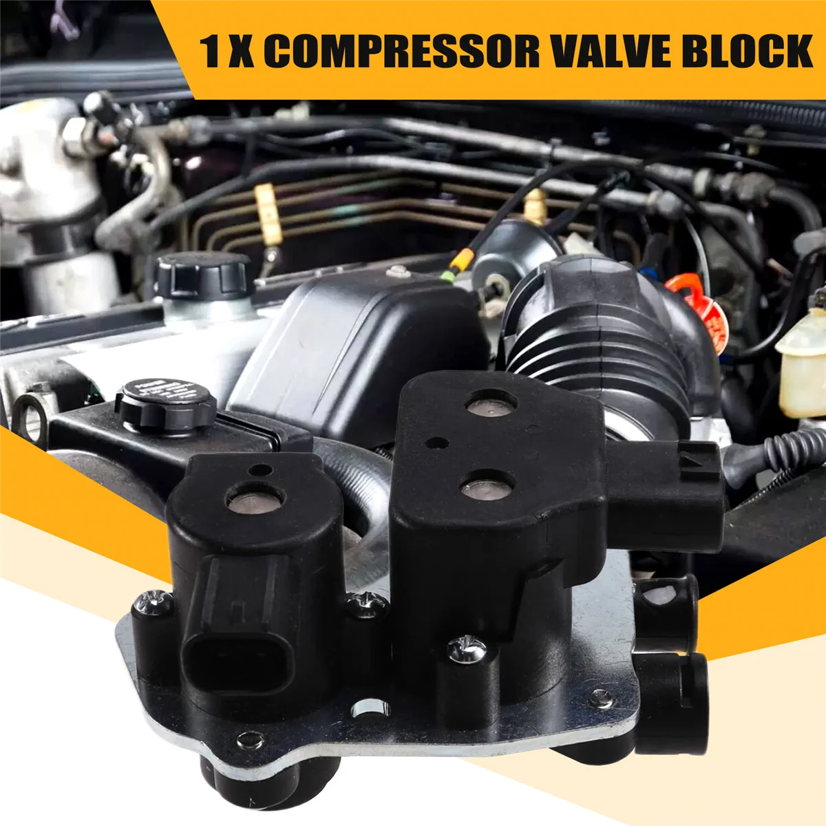 

#24L Automotive Parts & Accessories,Air Suspension Compressor Repair Kits Valve Block for Toyota,Black