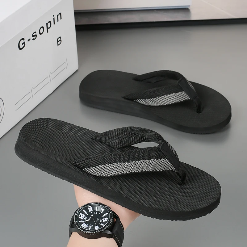 Anti-Skid Men's Summer Flip Flops Slippers Big Size 48 49 50 Comfortable Fashion Beach Shoes Indoor Home Sandals Hot Sale