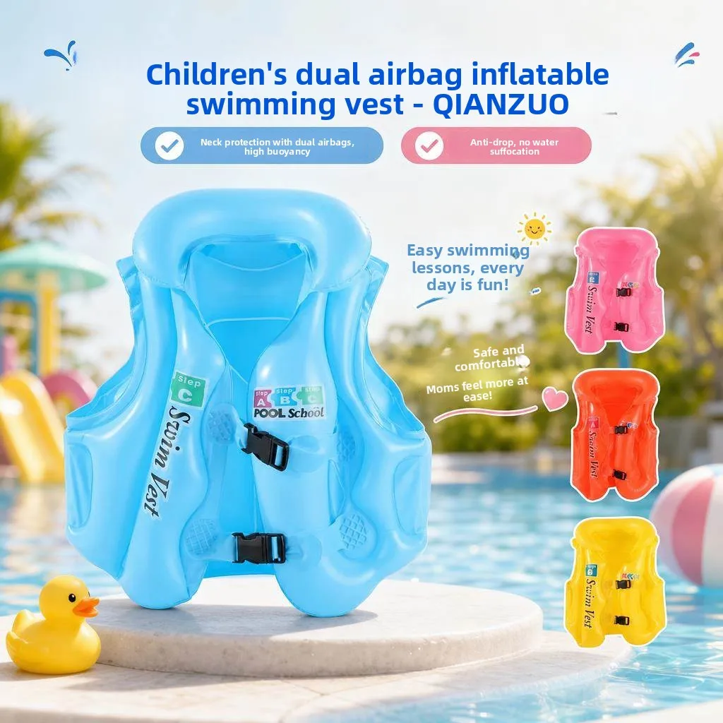 thickened-inflatable-swimming-ring-life-jacket-for-children-beginner-backless-vest-style-floatation-aid-for-kids-age-9