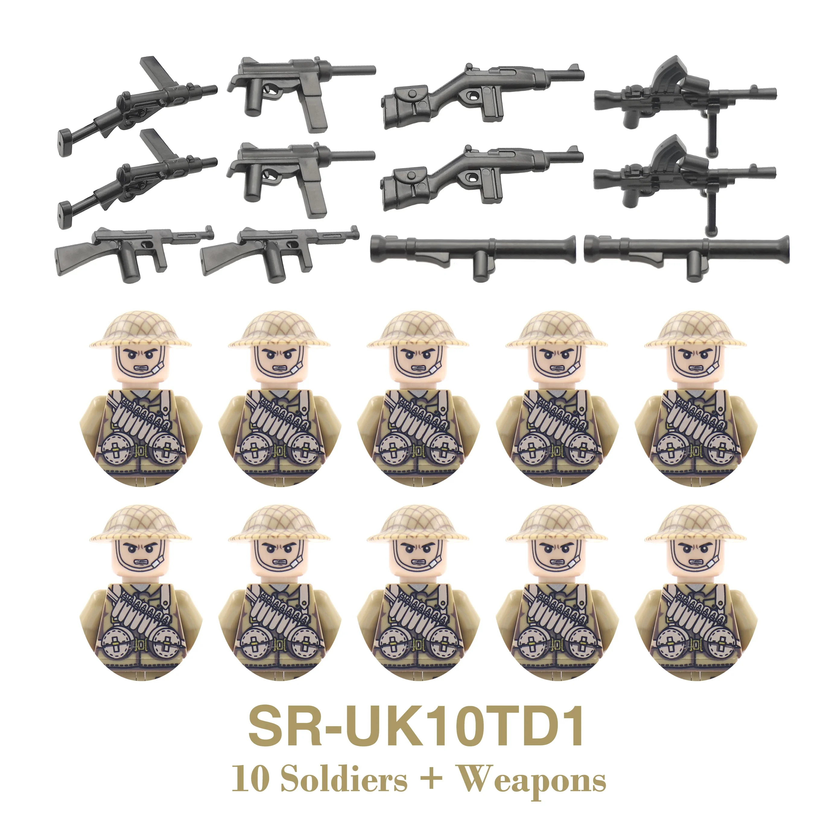 DIY WOII Infanterie Medisch Korps Soldaat Motorfiets Sovjet Amerikaanse Leger Militaire Wapens Bouwsteen Steentjes Kinderen Kids Cadeau Speelgoed - afbeelding 1