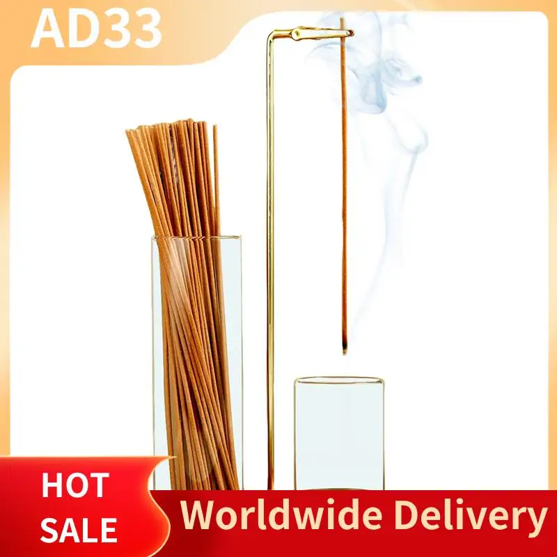 【A28I Glass Ash Catcher With 2 In 1 Incense Holder For Sticks Anti-Ash Flying Incense Burner And For Sticks Organizer For Medita