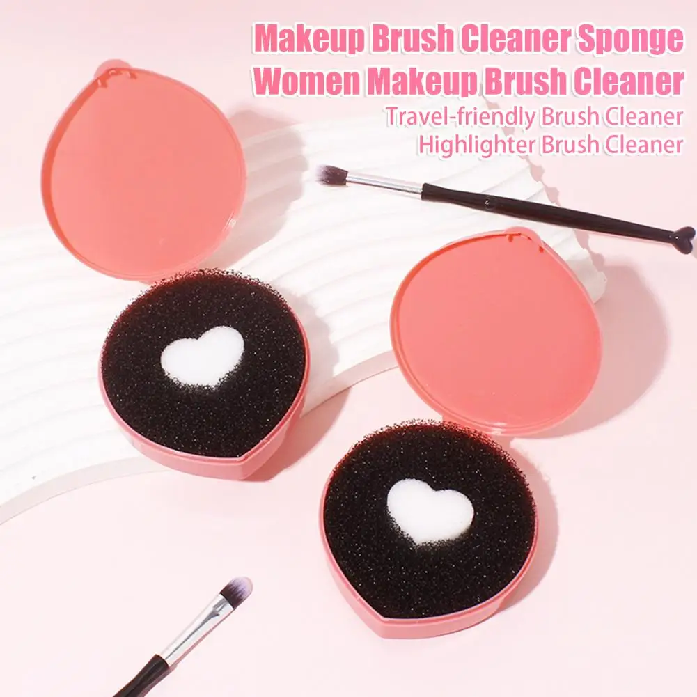 11Pcs/Set Makeup Brush Cleaner Sponge Makeup Cleaner Box Women Eye Shadow Blush Color Removal Cosmetic Brush Dry Cleaning Tools