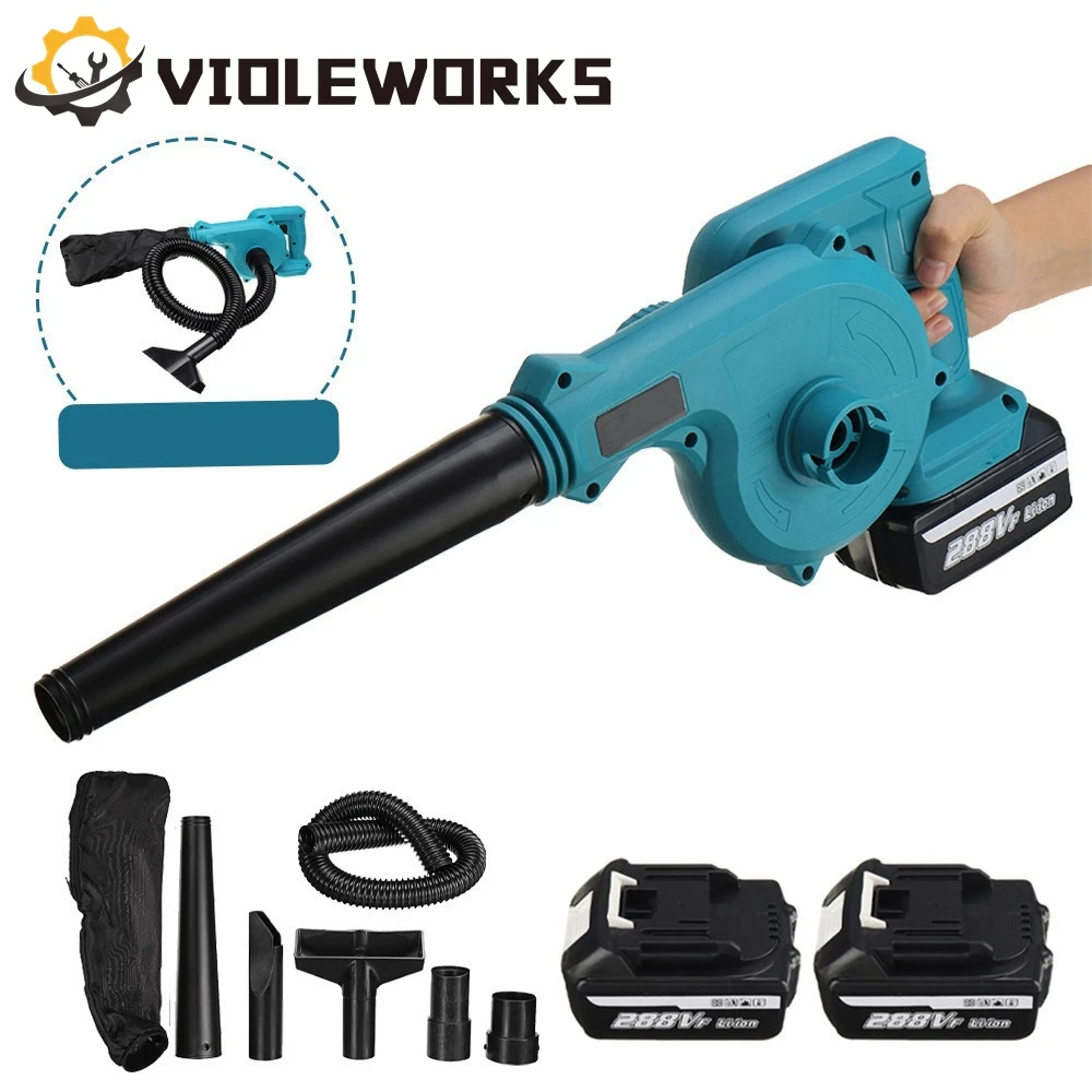 Ventilador de ar Elétrico sem Fio Coletor de pó Portátil Portátil Ferramenta Elétrica em Bateria Makita 18v 1500w