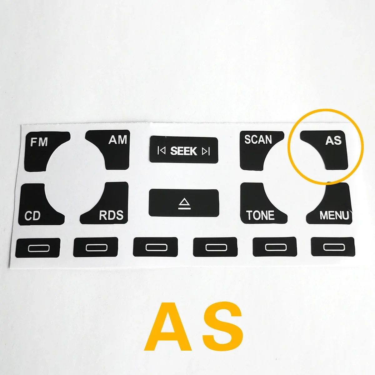 Car Stickers For Audi A4 B6 B7 A6 A2 A3 8L/P Car Interior Multimedia Radio Stereo Worn Peeling Button Repair Stickers Decals Kit - view 5