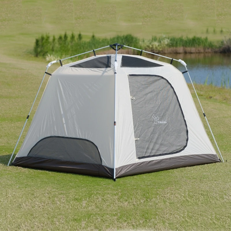 Vidalido Automatic Outdoor Camping Glaming Tent Double Deck Cabin Rainproof Sunscreen 3-6 People Thickened Large Space Pergola