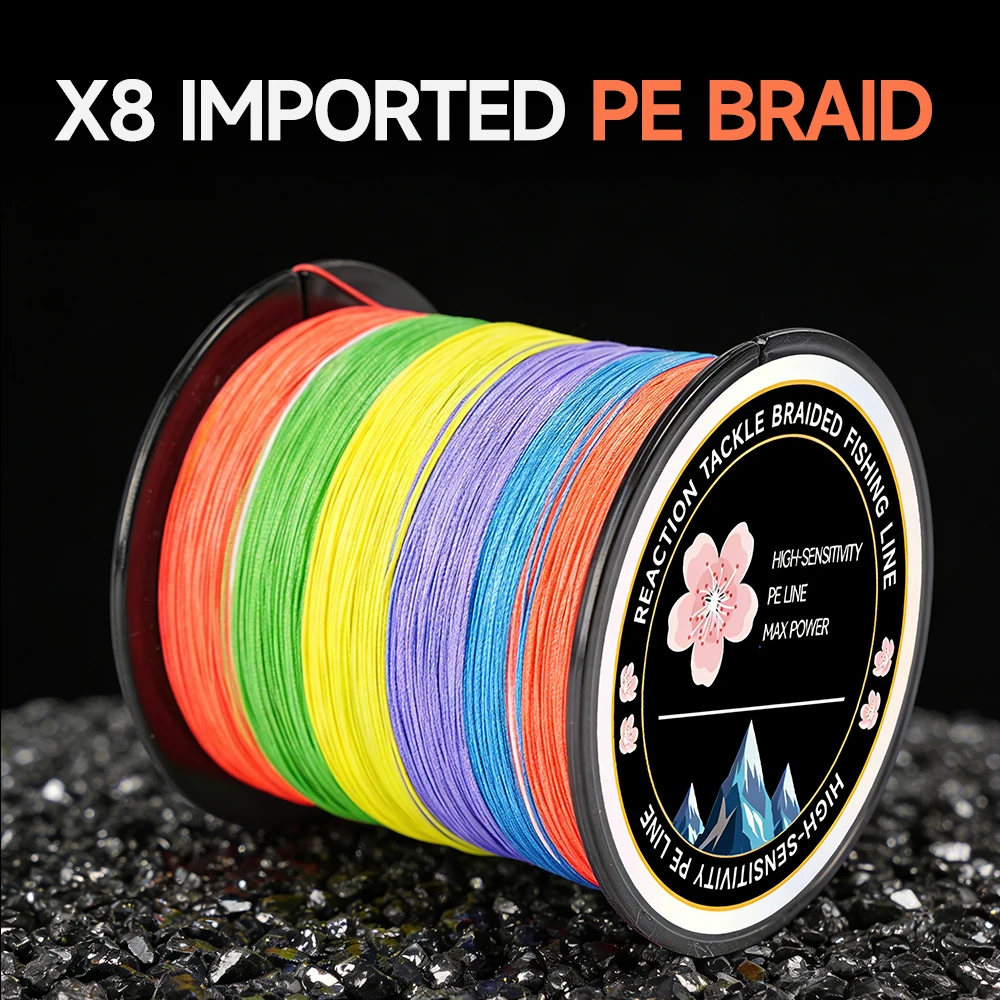 

Импортная плетеная леска X8 из полиэтилена – разноцветная, 8-жильная, высокая чувствительность, стабильная прочность на разрыв, плавная подача на большие расстояния.