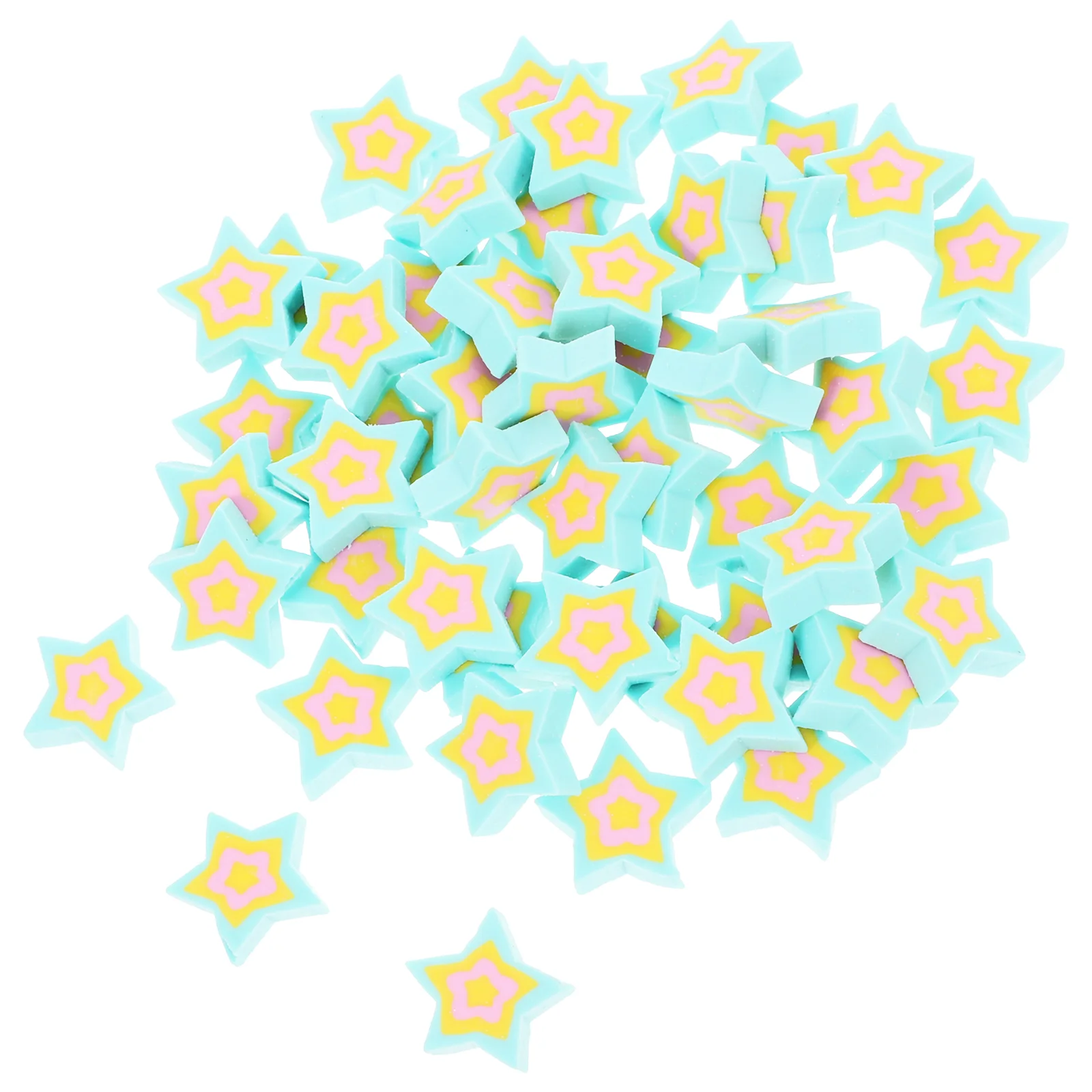 50 Pcs Star Eraser Erasers for Pencils Cute Kawaii School Supplies Drawing Kids