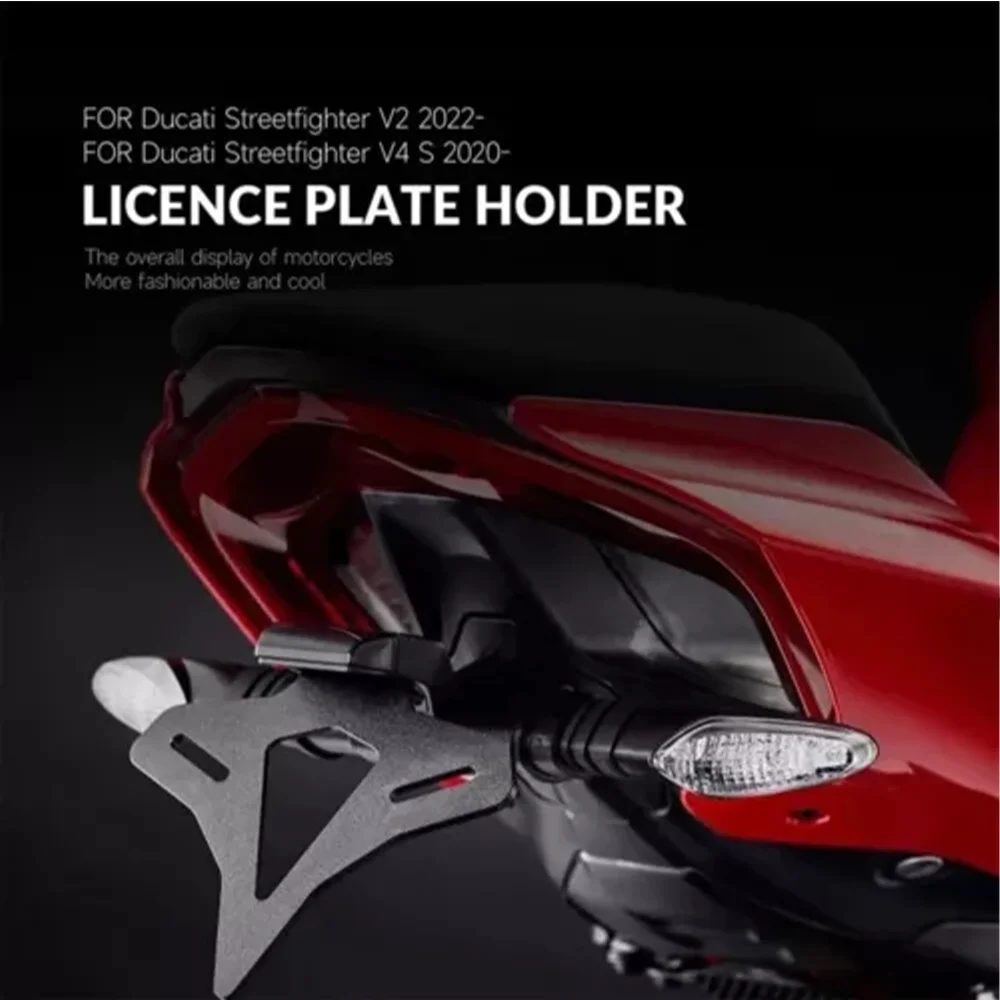 Motorcycle License Plate Holder Fender Eliminator Registration Bracket For DUCATI Panigale/Streetfighter V4.S.R/V2